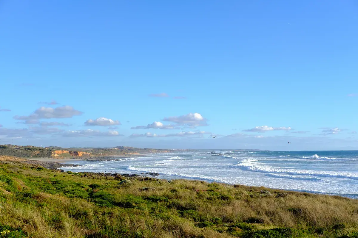 Atlantic coastline and open countryside on the Alentejo coast