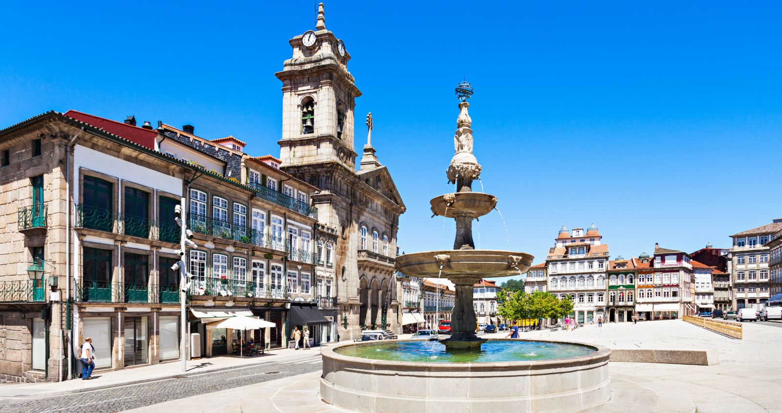 City square in Guimarães.