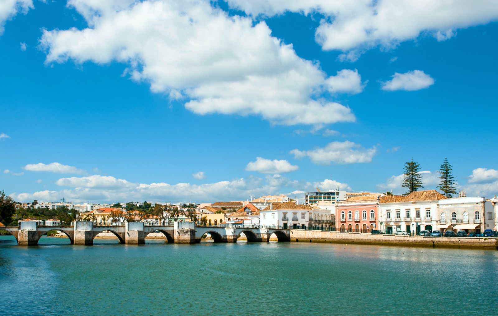 View of Tavira in Portugal.