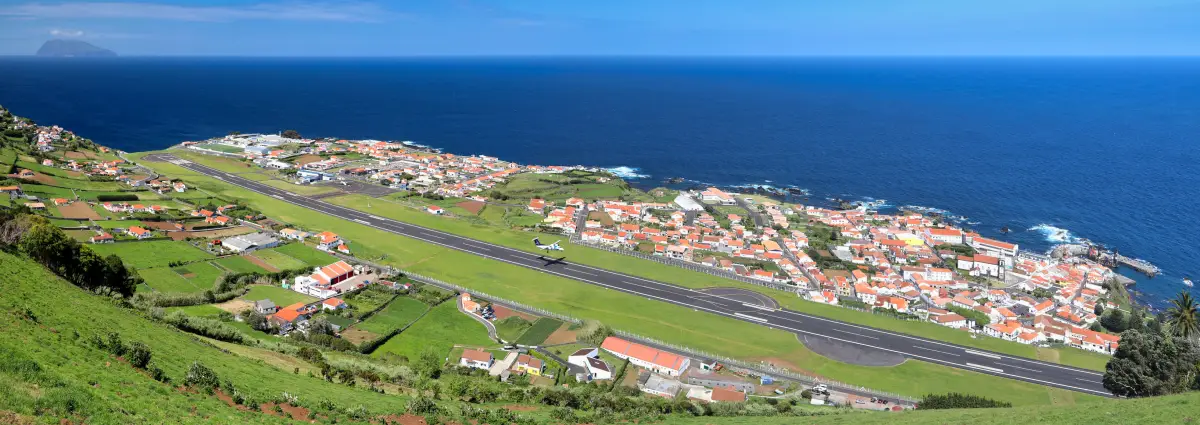 Ponta Delgada–João Paulo II Airport in Azores.