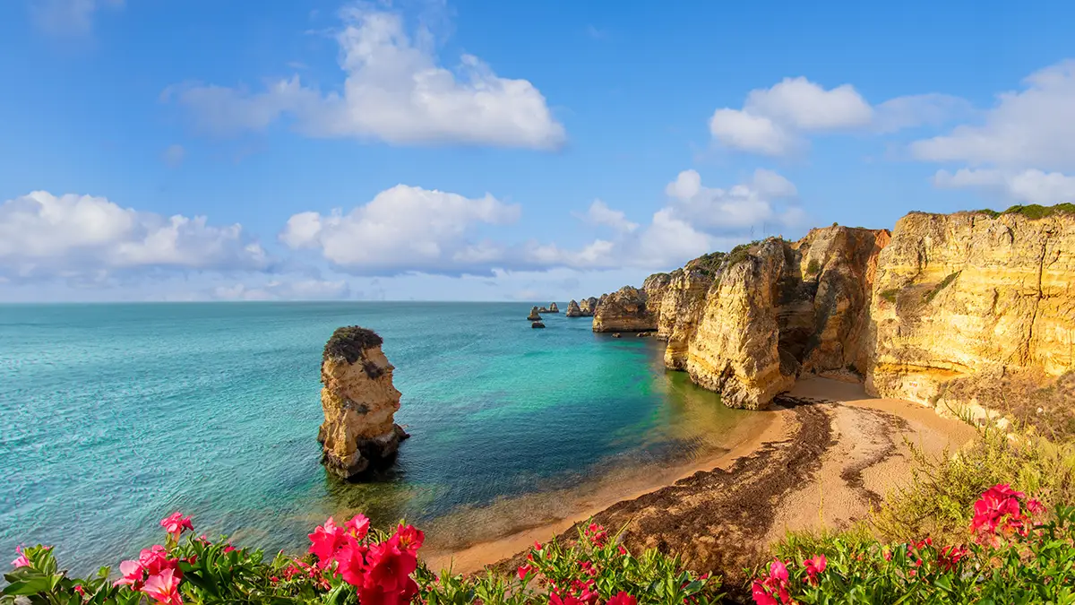 The Algarve characterises with clear ocean waters and clean sky.