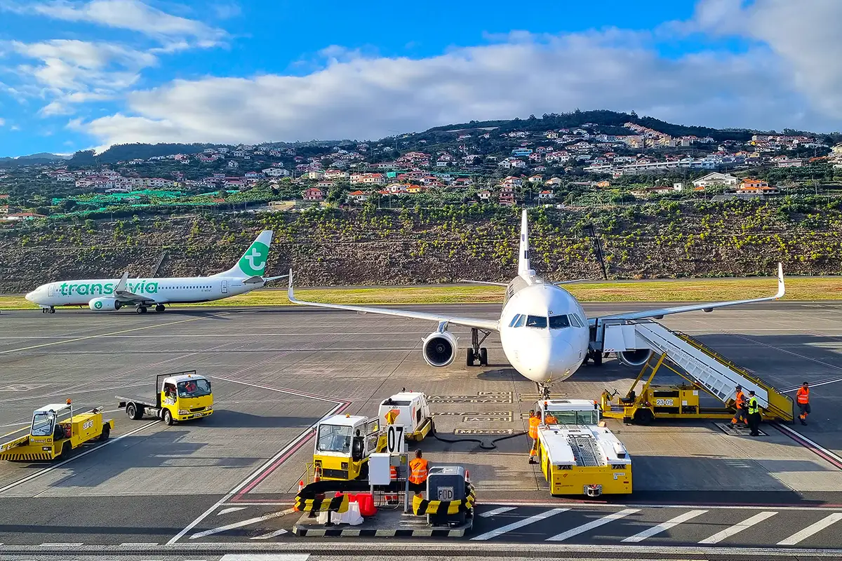 The airport in Funchal, Madeira, one of the favourite Portuguese destinations for US travellers.