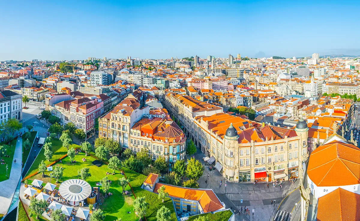 Residential part of Porto city centre.