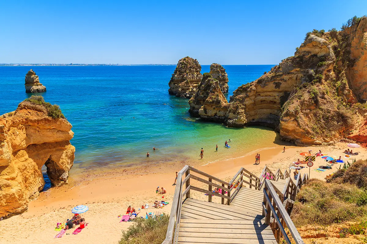 Picture of Praia do Camelo (Camelo Beach) in the Algarve, Portugal.